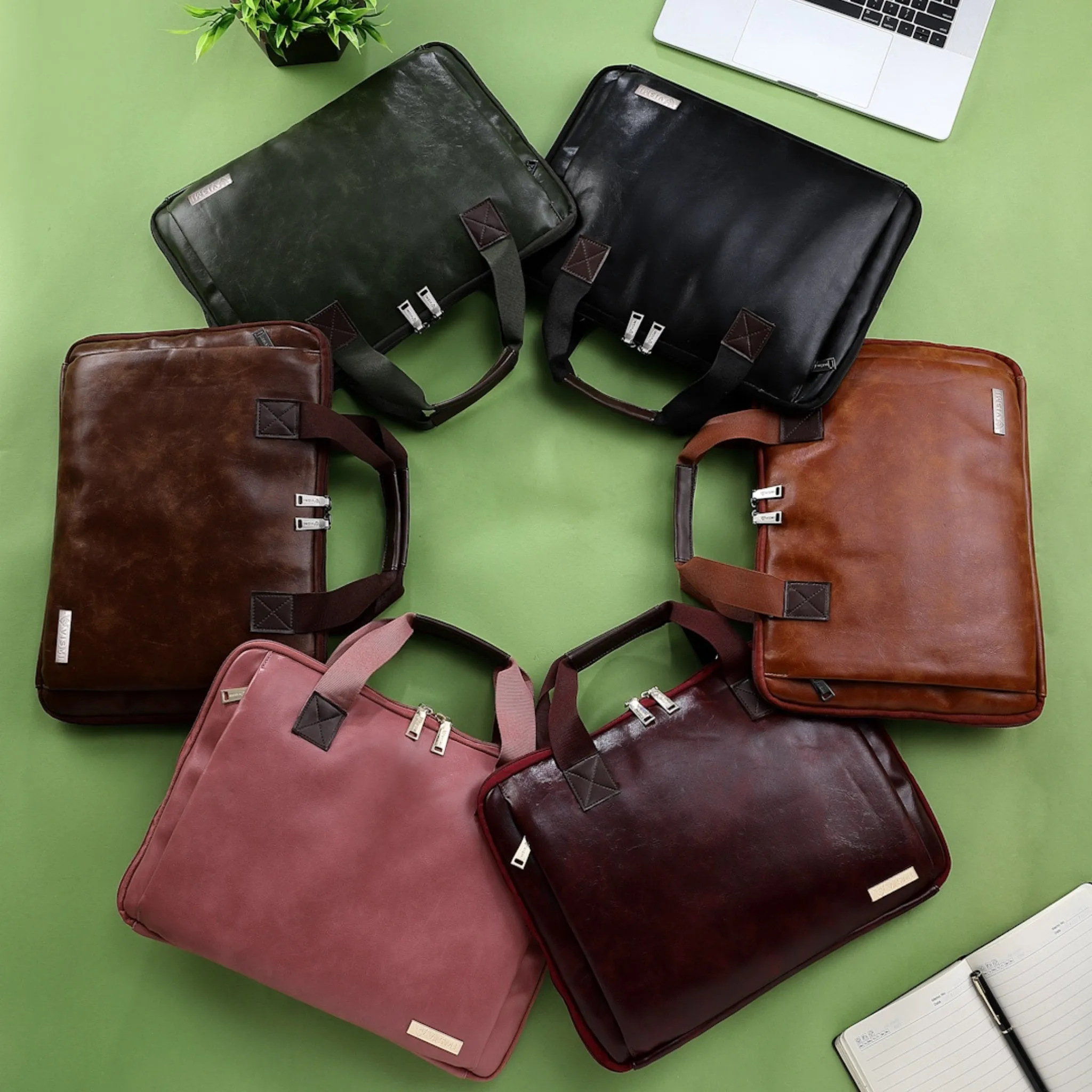 Timeless Unity Laptop Messenger Bag - Olive Green