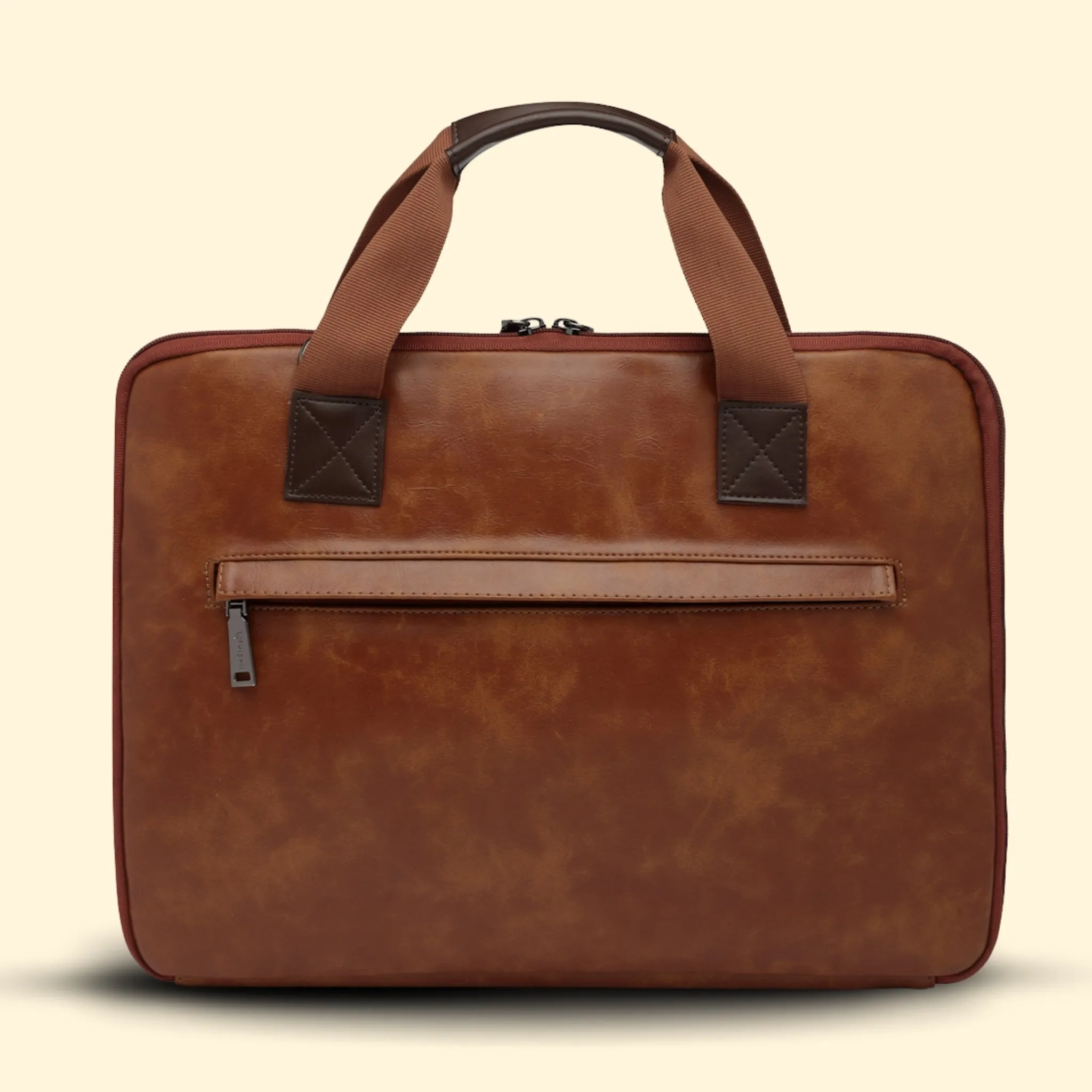 Timeless Unity Laptop Messenger Bag - Tan