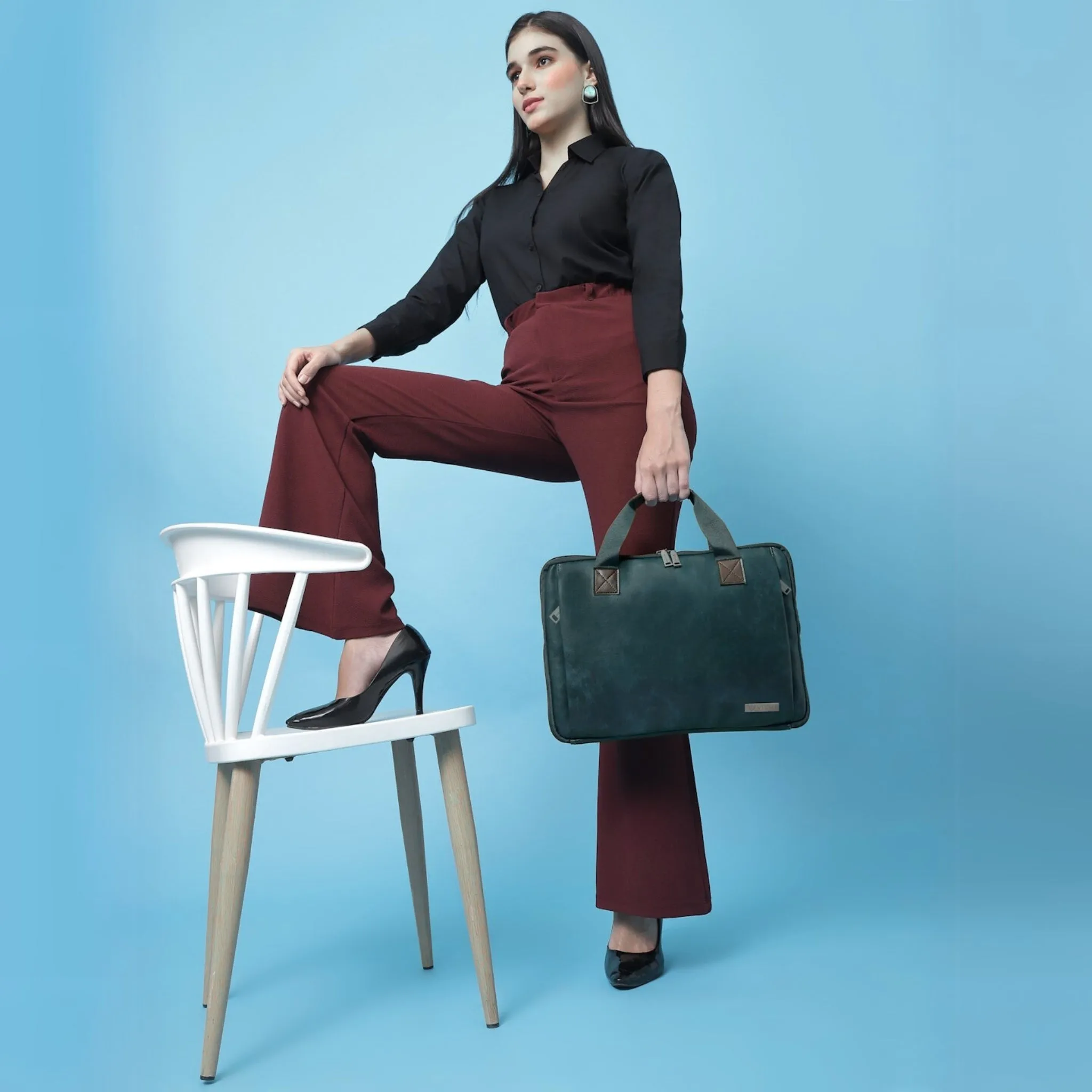 Timeless Unity Laptop Messenger Bag - Teal Blue