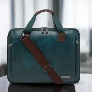 Timeless Unity Laptop Messenger Bag - Teal Blue