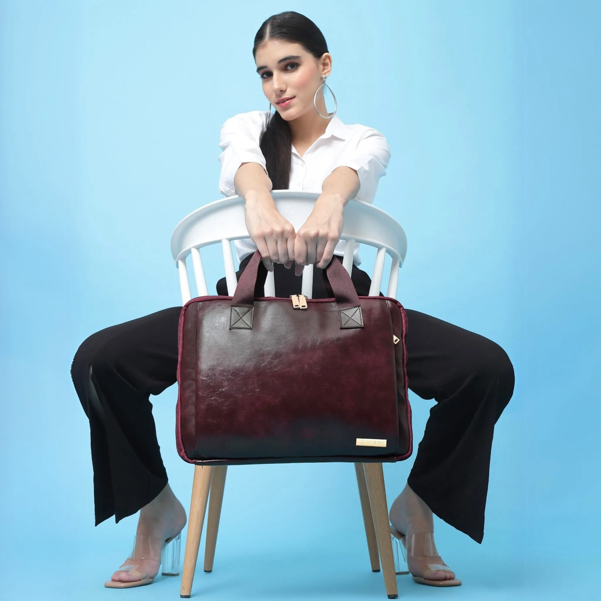 Timeless Unity Laptop Messenger Bag - Wine
