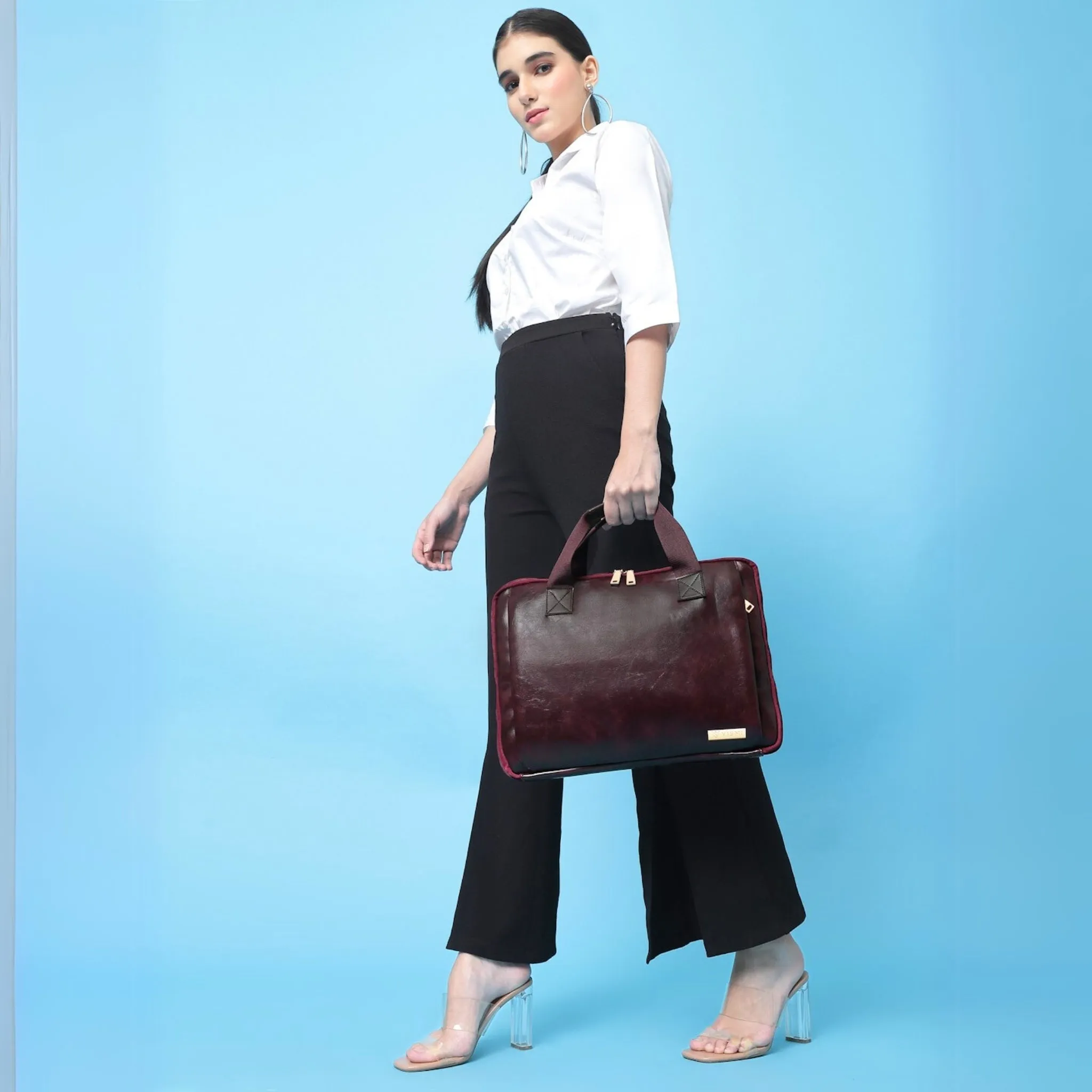 Timeless Unity Laptop Messenger Bag - Wine