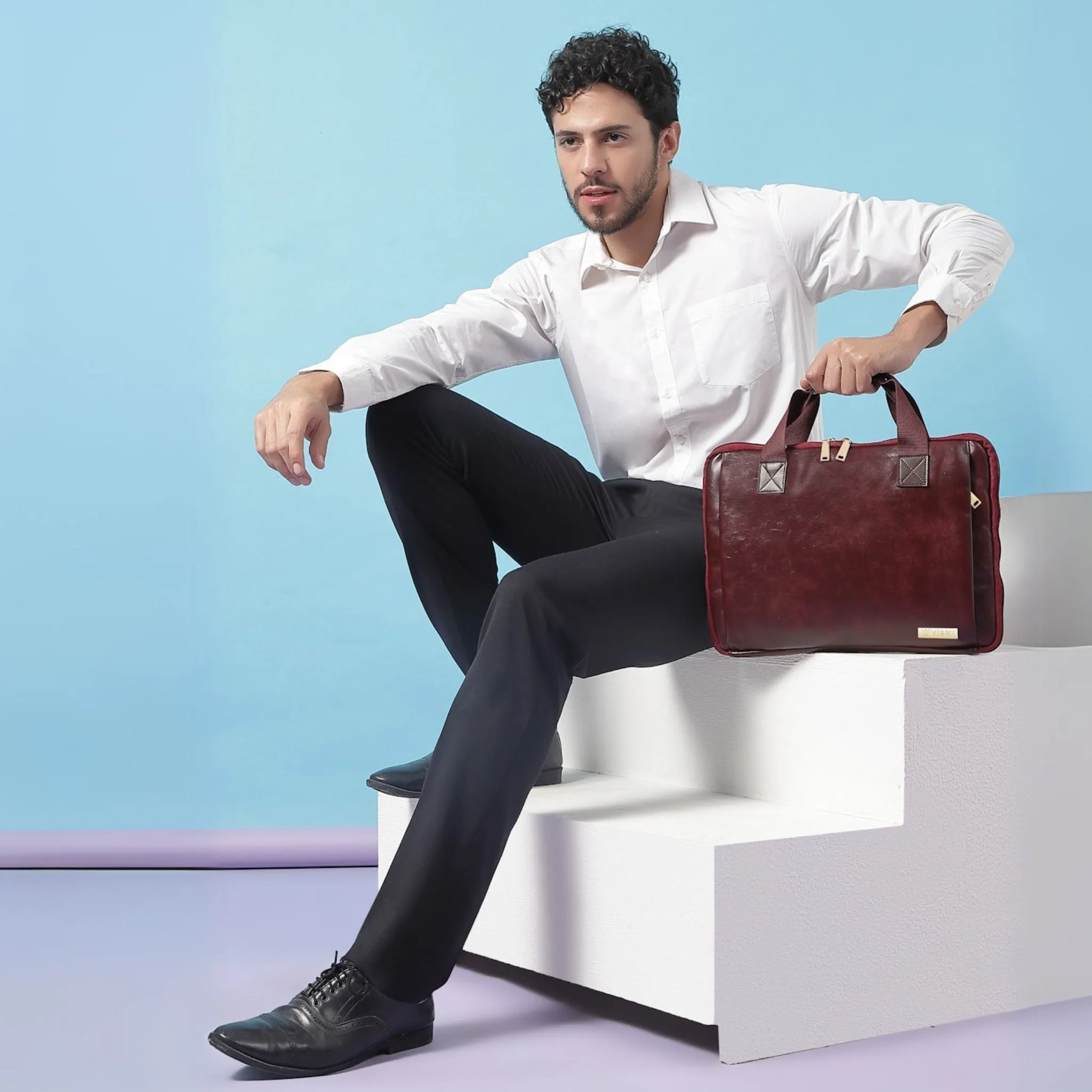 Timeless Unity Laptop Messenger Bag - Wine