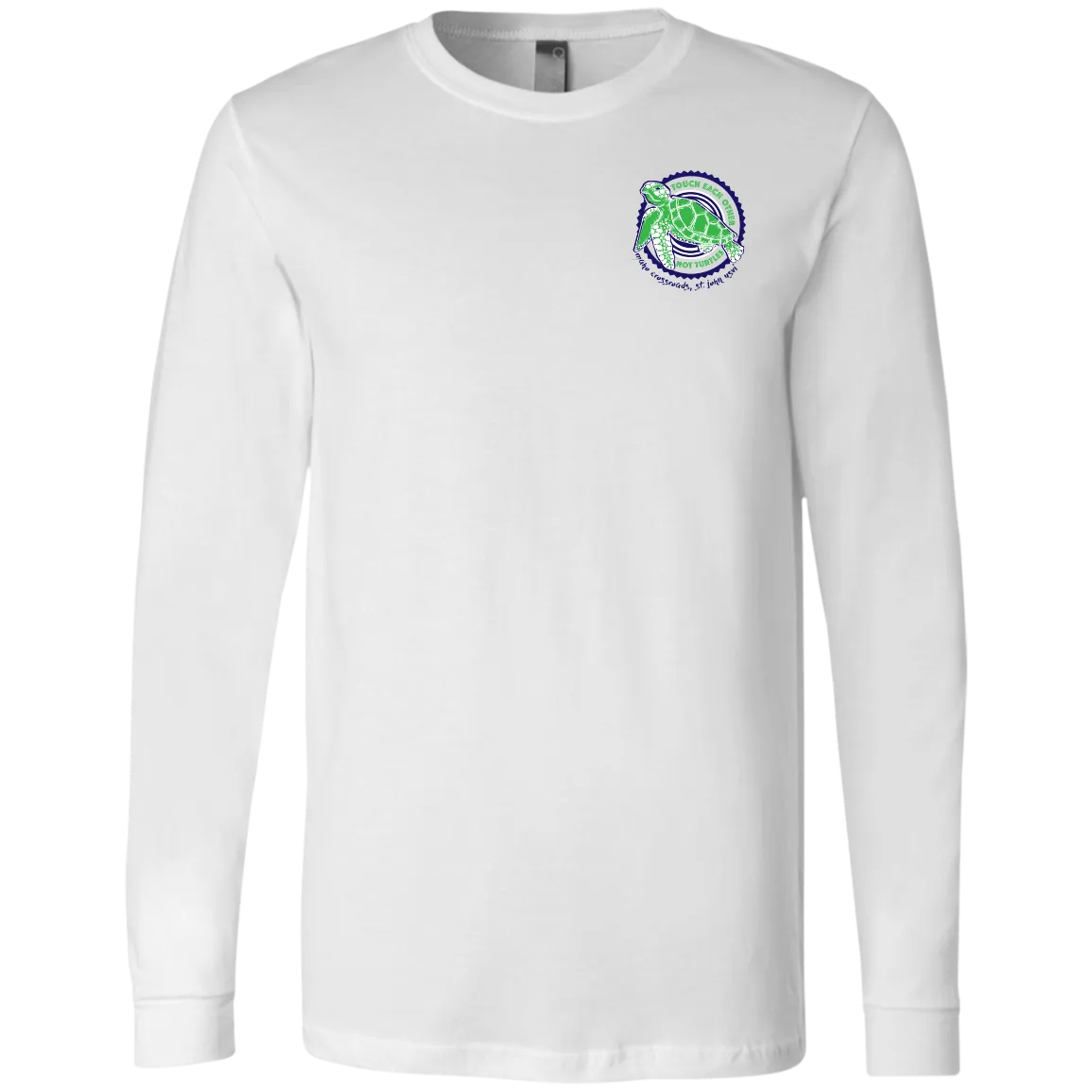 Touch Each Other, Not Turtles Bella   Canvas Men's Jersey LS T-Shirt