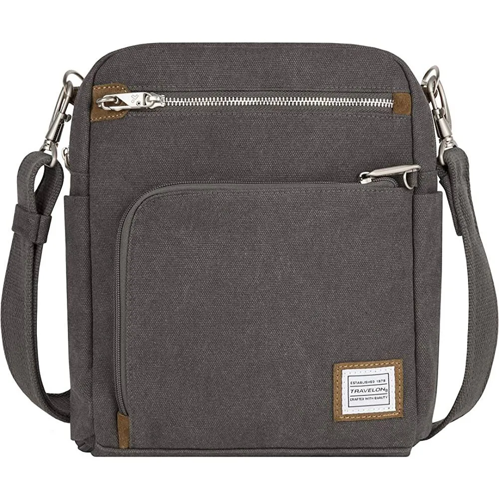Travelon Anti-Theft Heritage Tour Bag, Indigo, 9 x 11.5 x 3 | Multiple Colors