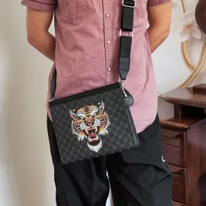 Trendy Chinese-Style Men's Shoulder Bag – Multi-Functional 2023 Crossbody Clutch