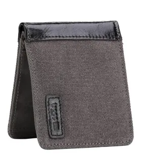 Troop Heritage Canvas Black Leather Wallet