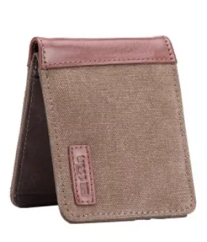Troop Heritage Canvas Brown Leather Wallet