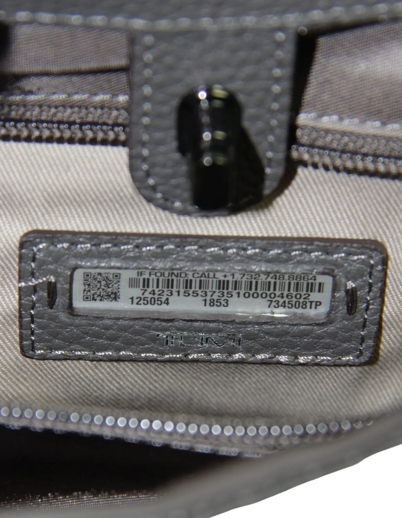 Tumi Grey Georgica Large Marina Backpack