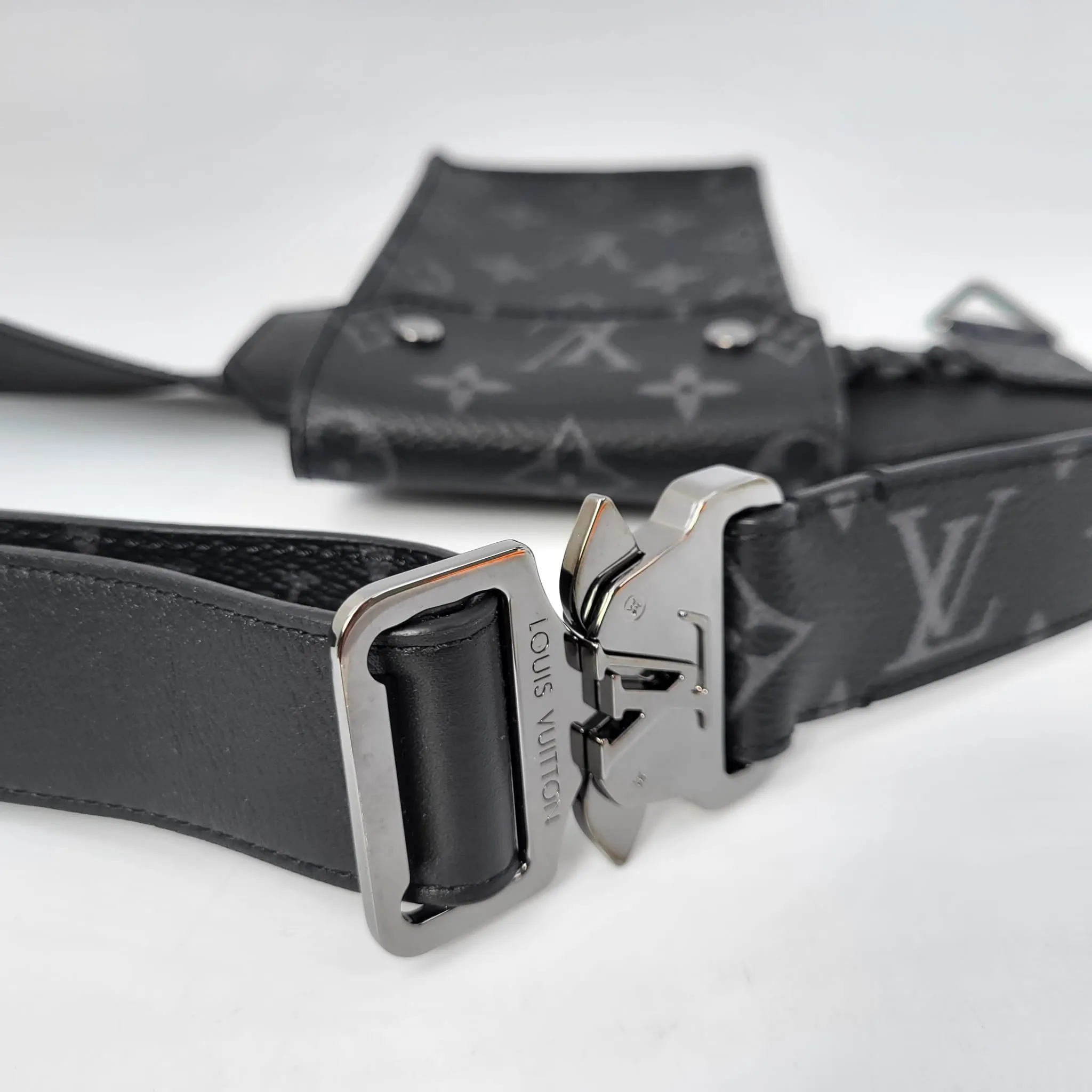 Utility 35 MM Belt Monogram Eclipse