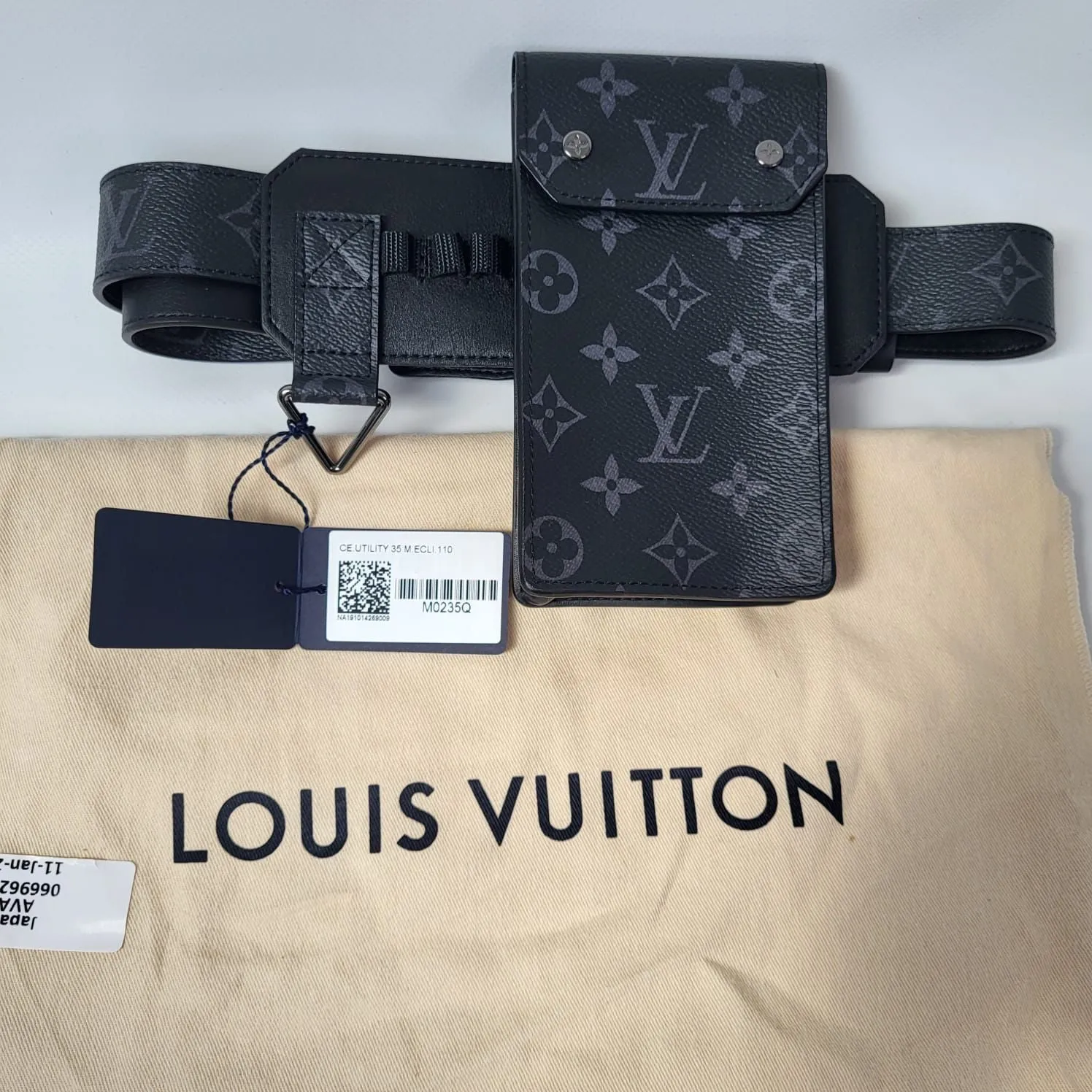 Utility 35 MM Belt Monogram Eclipse