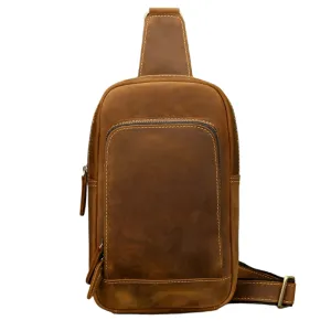 VacationGrabs Mens Vintage Travel Chest Bag