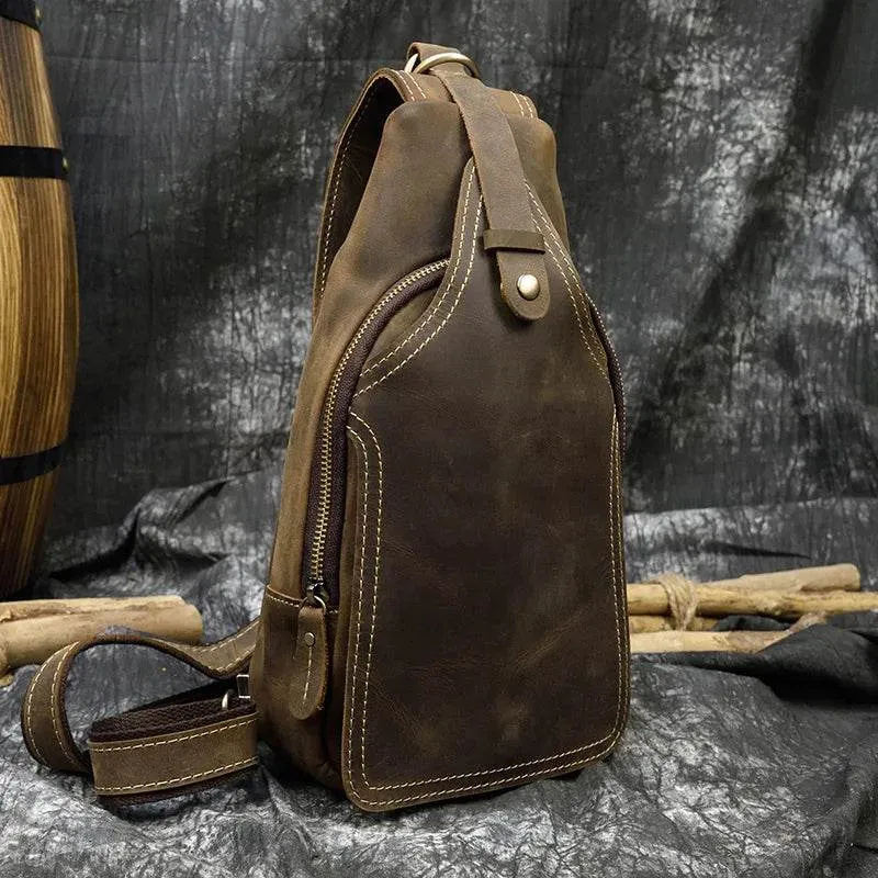 VacationGrabs Mens Vintage Travel Chest Bag
