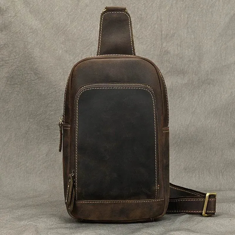 VacationGrabs Mens Vintage Travel Chest Bag
