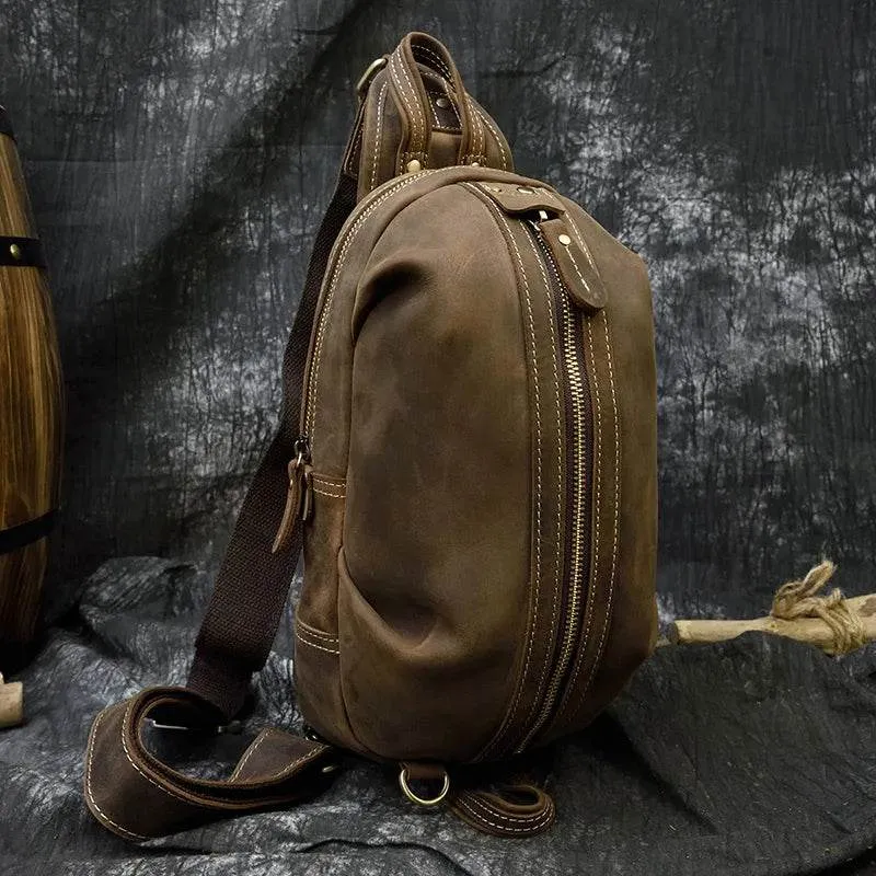 VacationGrabs Mens Vintage Travel Chest Bag
