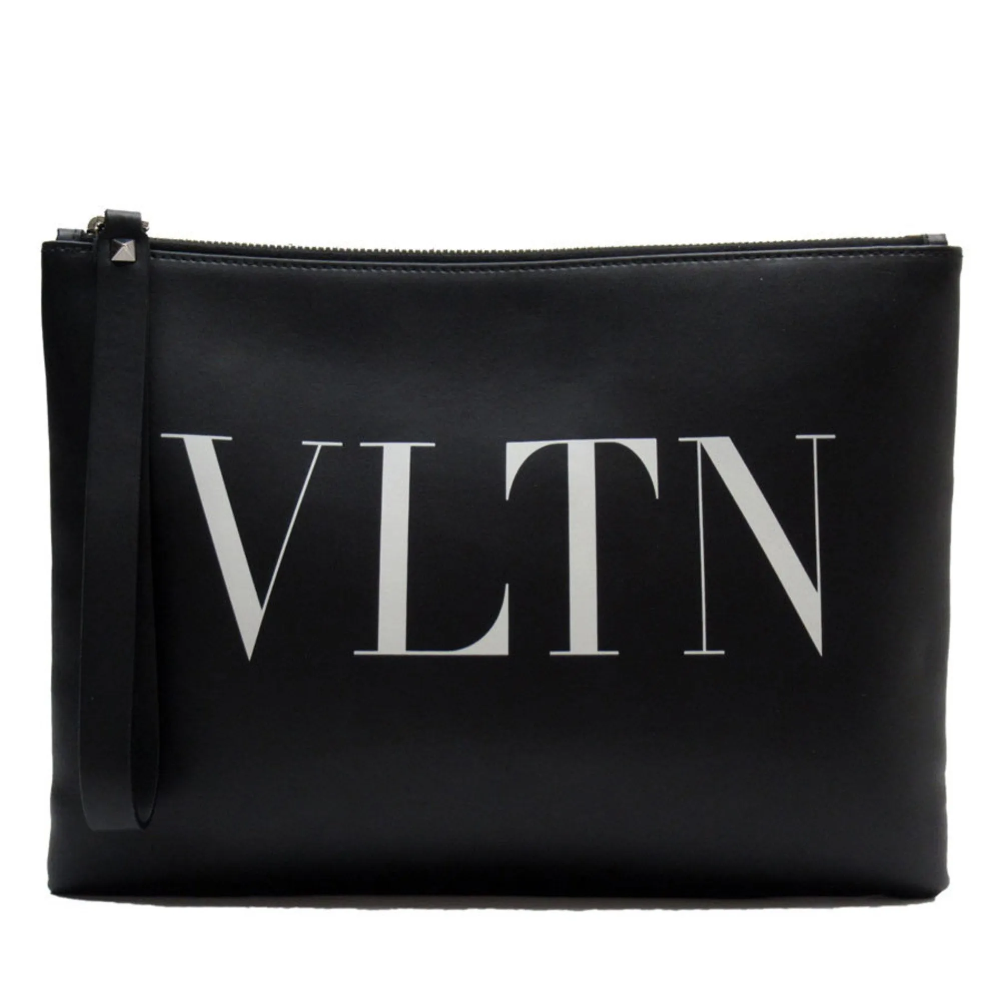 Valentino Garavani Clutch Bag Leather Black Men's Women's t19547i