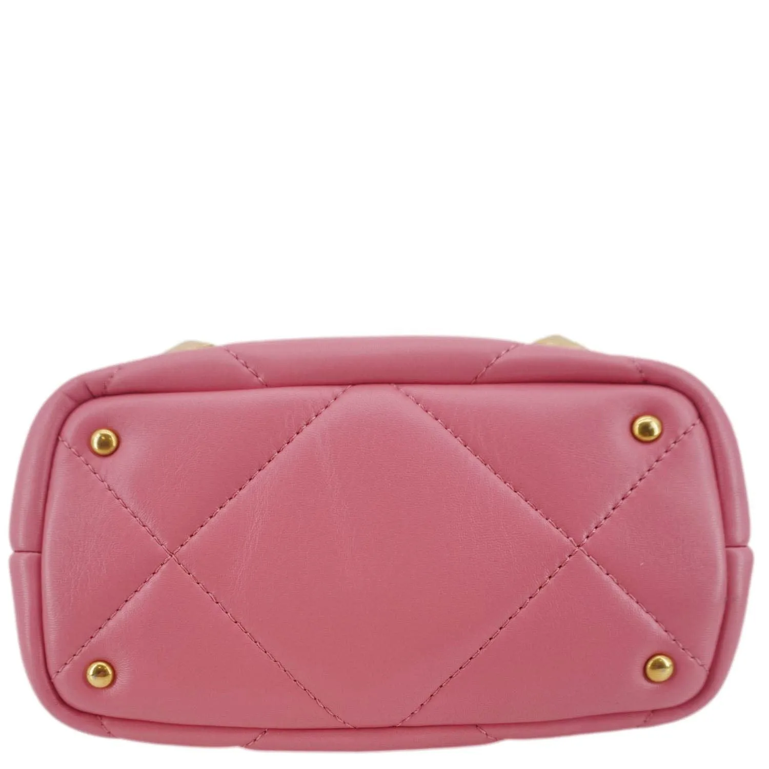 VALENTINO Roman Stud Small Nappa Leather Top Handle Crossbody Bag Flamingo Pink