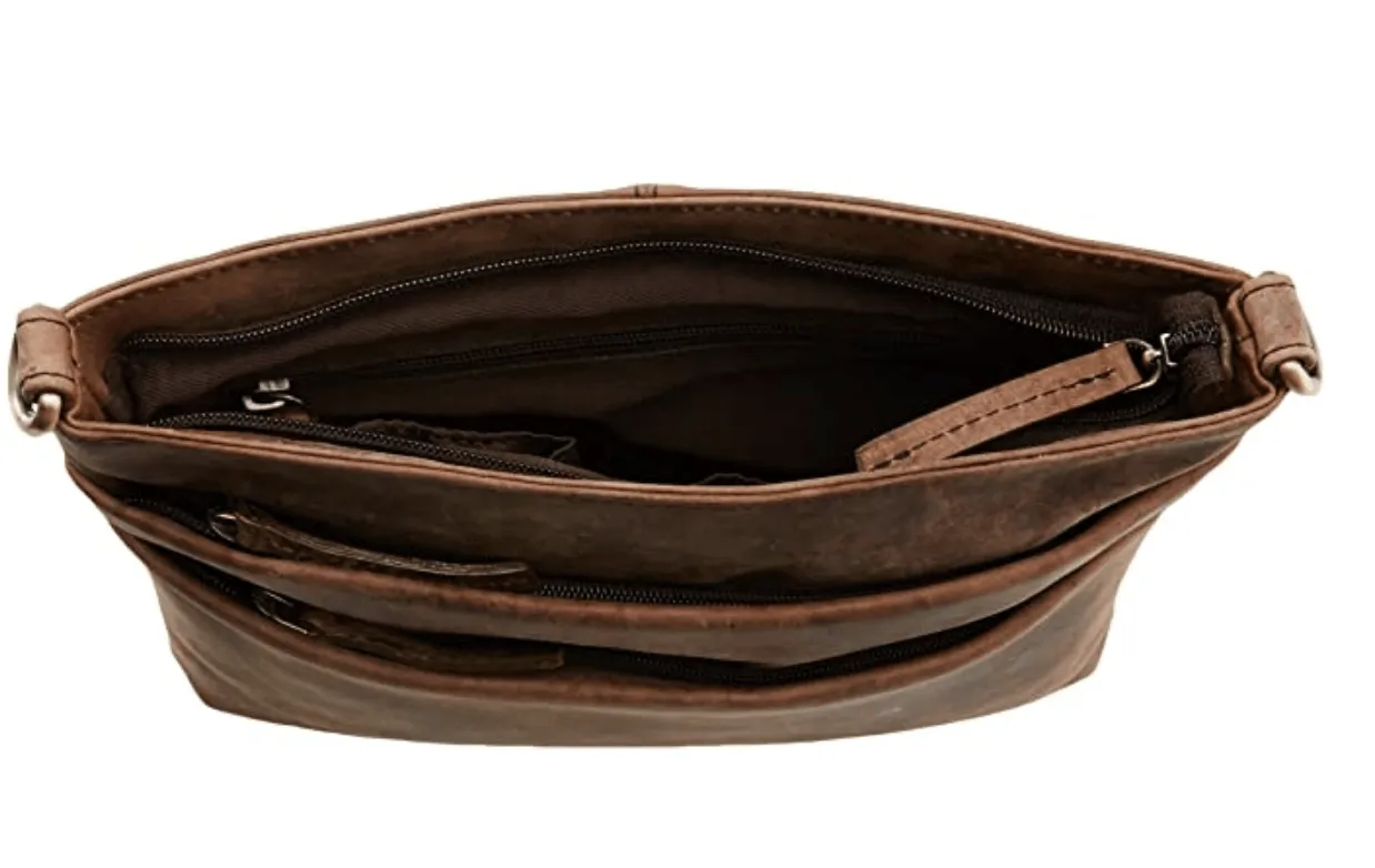 Vintage Buffalo Leather Crossbody