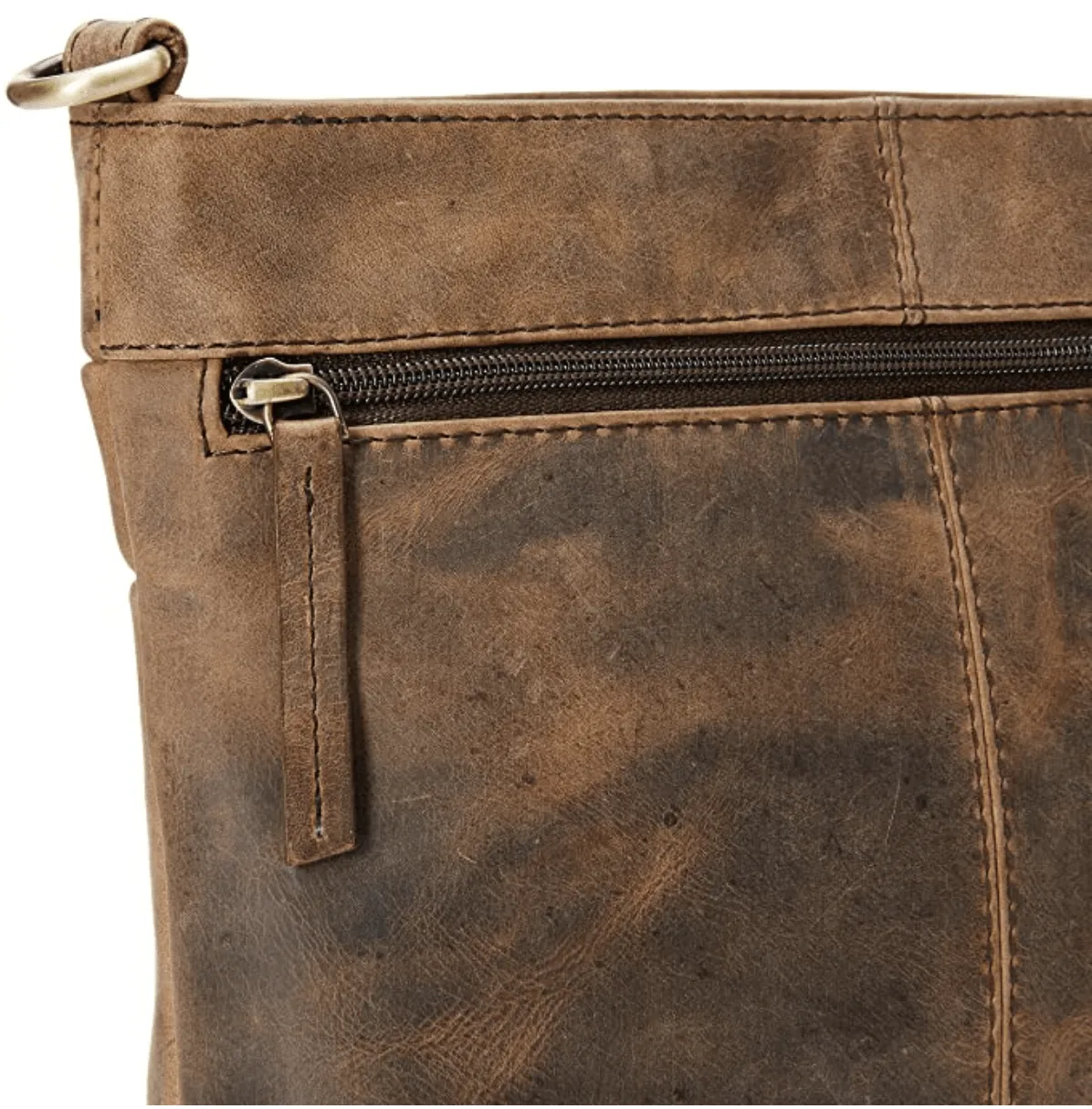 Vintage Buffalo Leather Crossbody