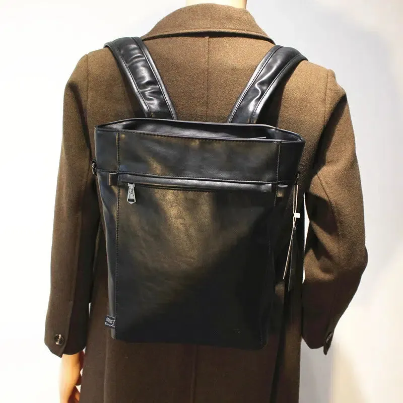 Vintage PU Leather Backpack