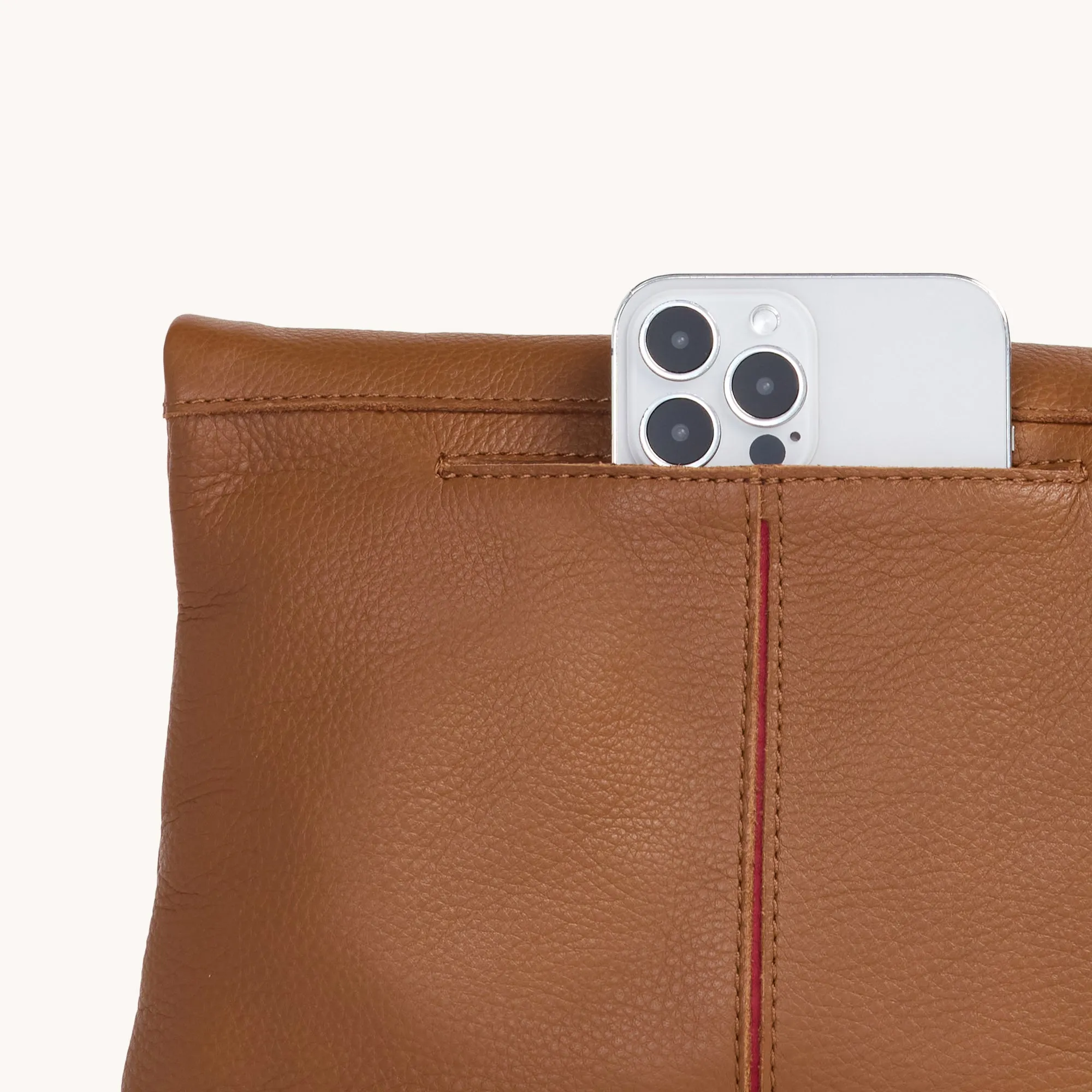 VIP | Mahogany Pebble/Brushed Gold Red Zip | Med