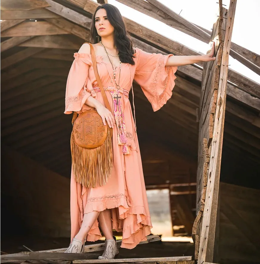 Wayfarer Sage Fringe Ladies Crossbody 35045 STS Ranchwear 35045