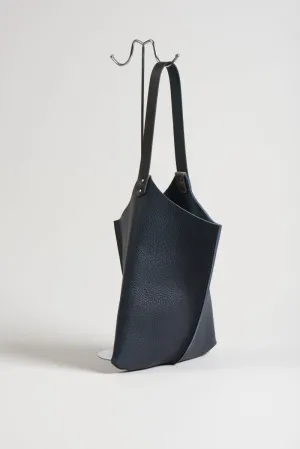 Wedge bag - Indigo blue bull hide