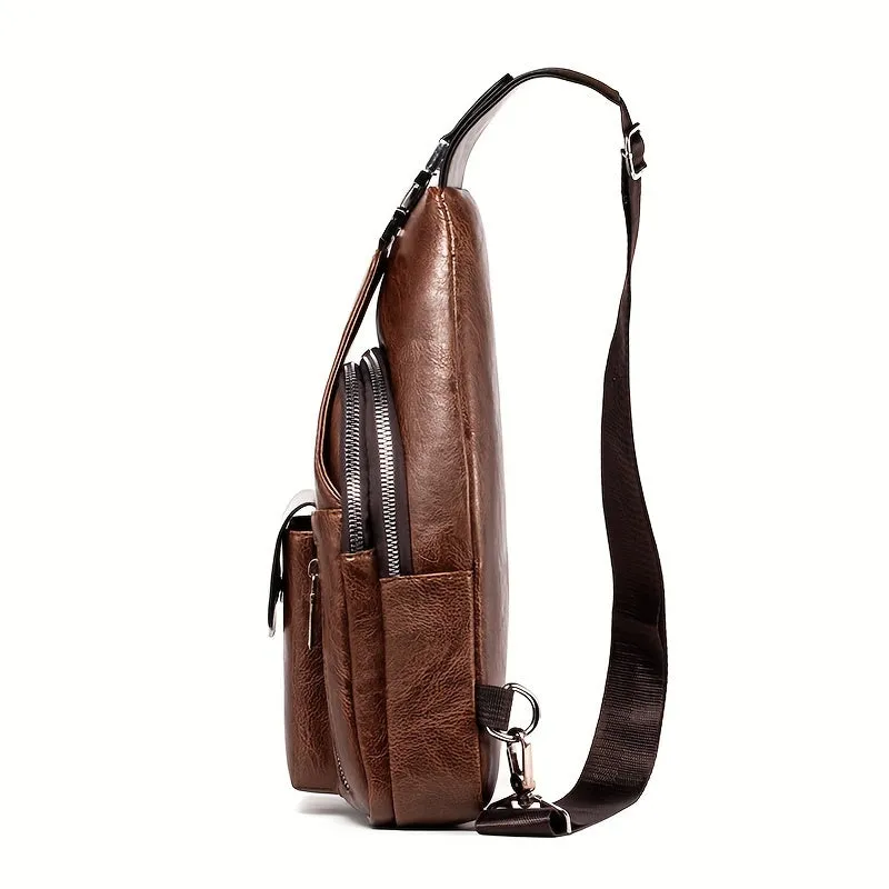 WEIXIER Men's Casual Shoulder Crossbody Bag Set
