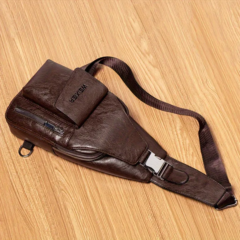 WEIXIER Men's Casual Shoulder Crossbody Bag Set