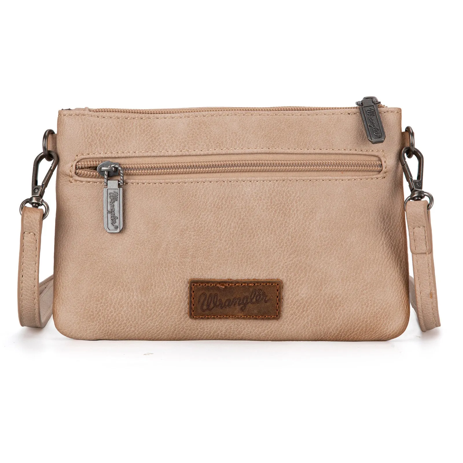 WG86-181 Wrangler Clutch/ Wristlet Crossbody Bag Collection- Khaki