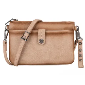 WG86-181 Wrangler Clutch/ Wristlet Crossbody Bag Collection- Khaki