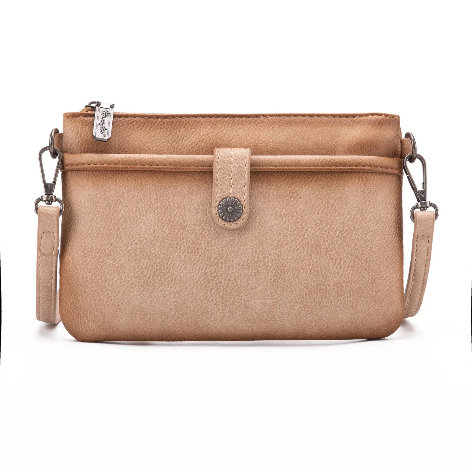 WG86-181 Wrangler Clutch/ Wristlet Crossbody Bag Collection- Khaki