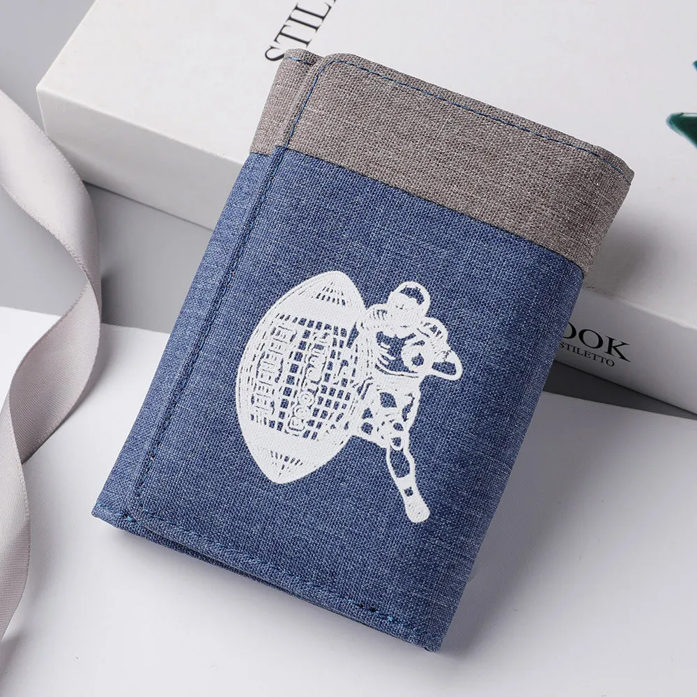 Women's & Men's & Canvas Folding Multiple Slots Minority Men's Wallets