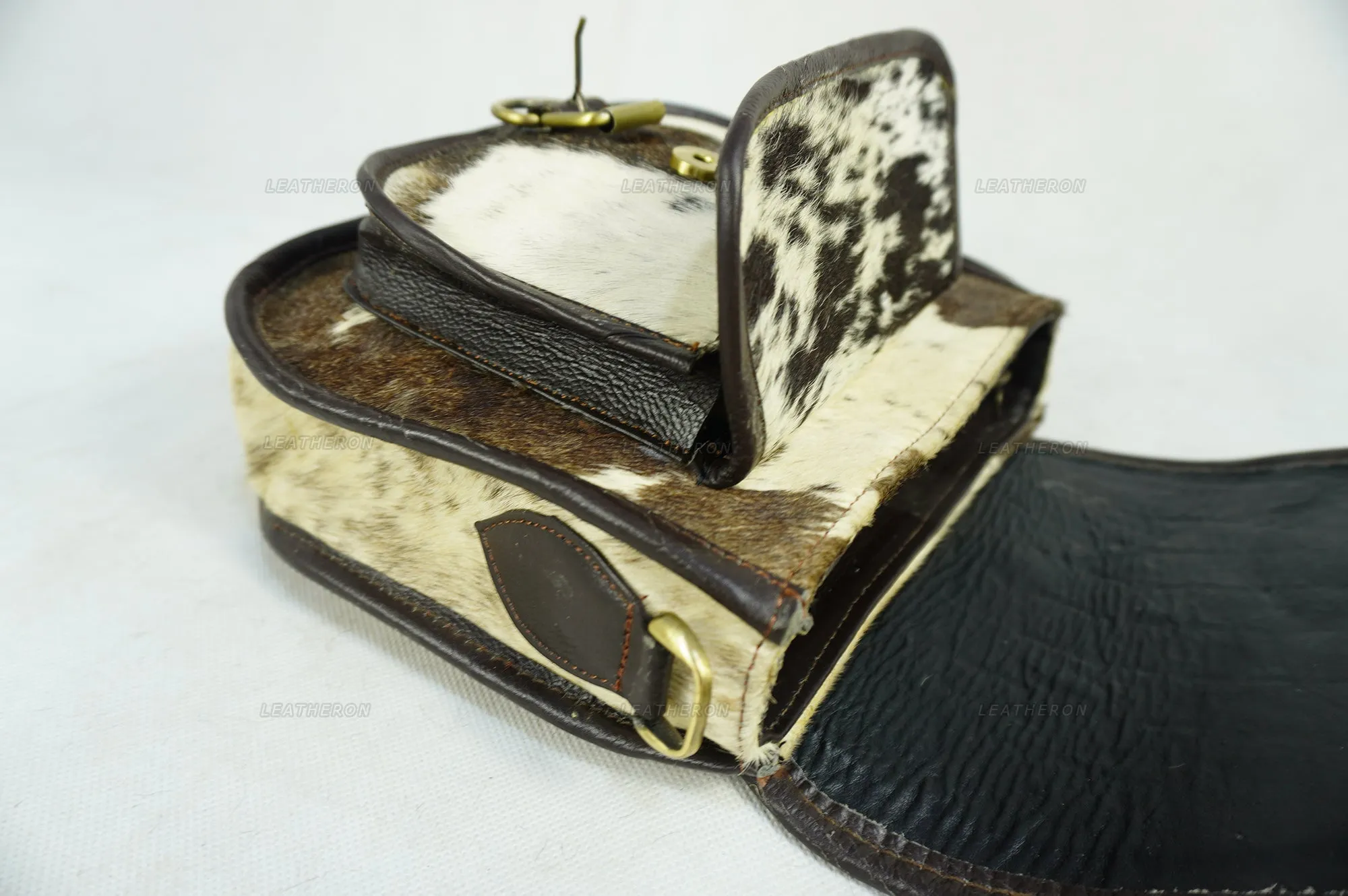 Women's Handmade Real Cowhide Leather Cross Body Bag - Durable and Stylish