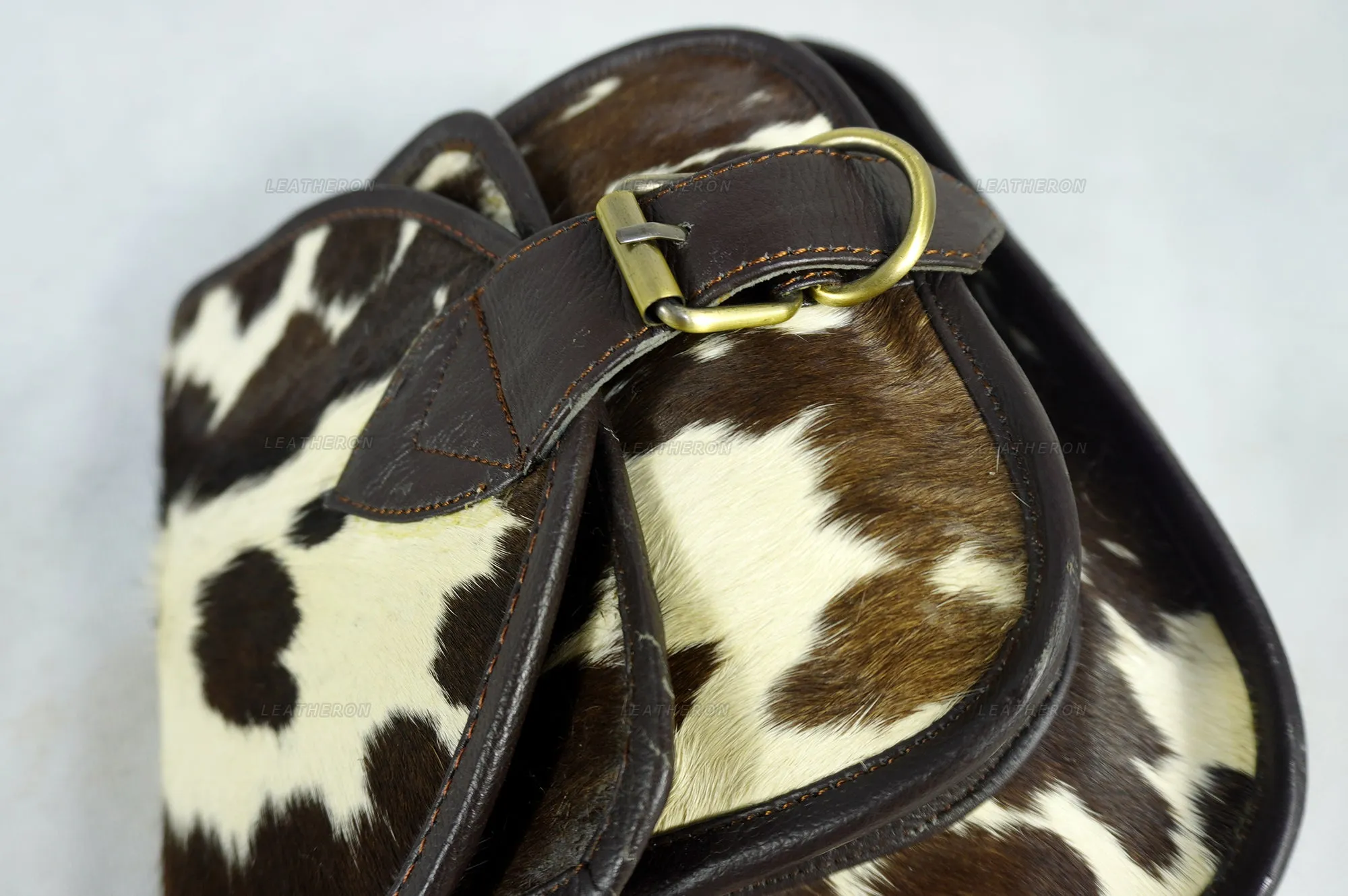 Women's Handmade Real Cowhide Leather Cross Body Bag - Durable and Stylish