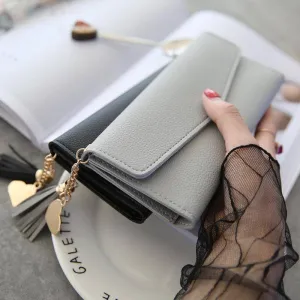 Women's PU Phone Holder Wallet Clutch Purse