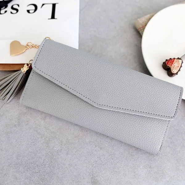 Women's PU Phone Holder Wallet Clutch Purse