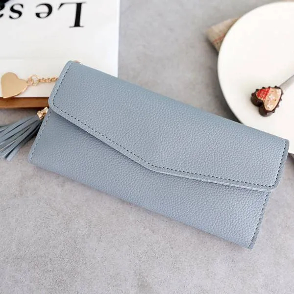Women's PU Phone Holder Wallet Clutch Purse