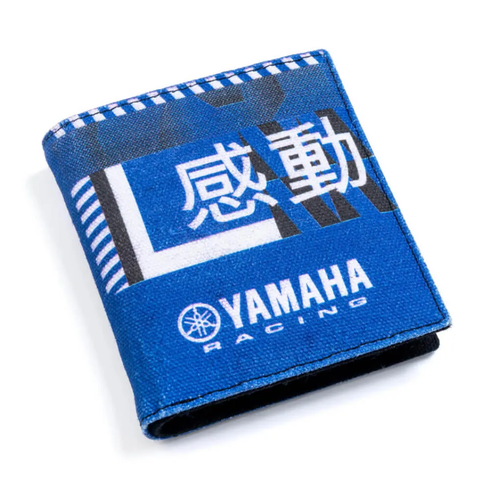 Yamaha Paddock Blue Canvas Wallet