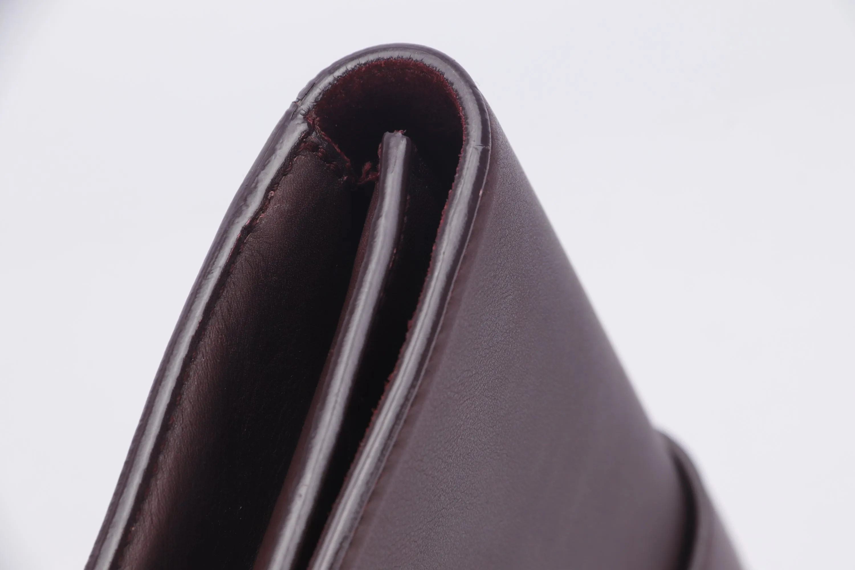 YSL BROWN CLUTCH CALF LEATHER, INSIDE SUEDE LEATHER, WITH DUST COVER