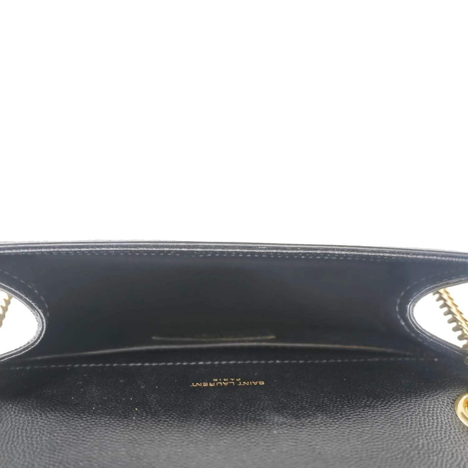 YVES SAINT LAURENT Kate Medium Grain De Poudre Leather Crossbody Bag Black